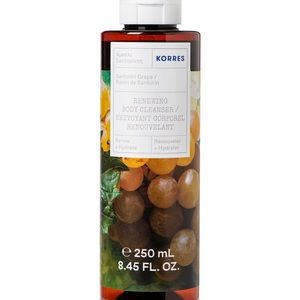 New. Wrapped in plastic! KORRES Santorini Grape renewing body cleanser!
